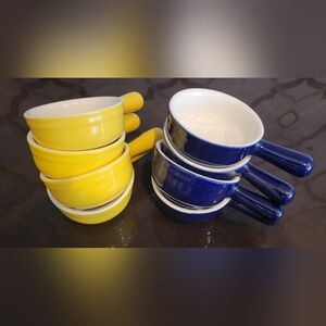 Set of Eight (8) Pier 1 Imports 3” Square Individual Casserole Baking Pots